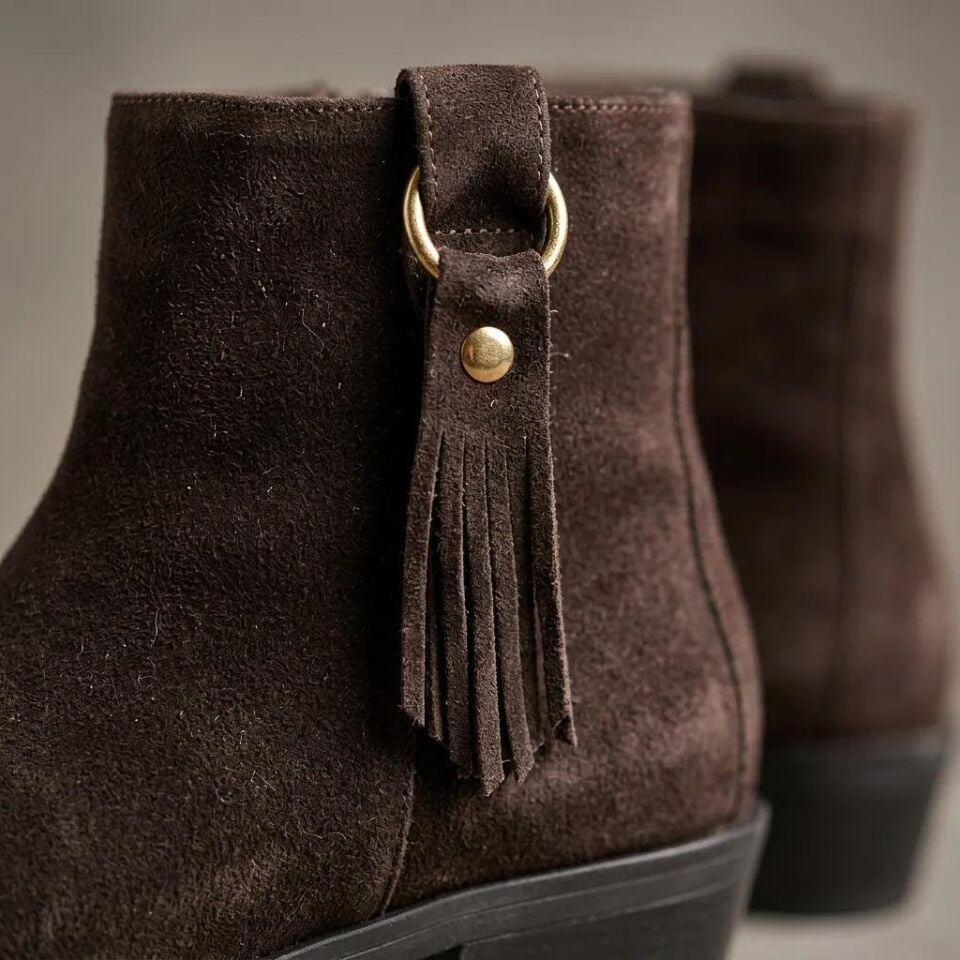 300 Hakiki Deri Kadın Bot Kahverengi - 38