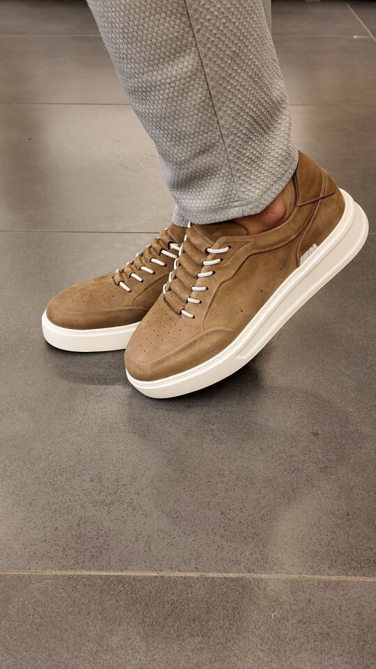 5491 Hakiki Deri Erkek Ayakkabı Bej - 43