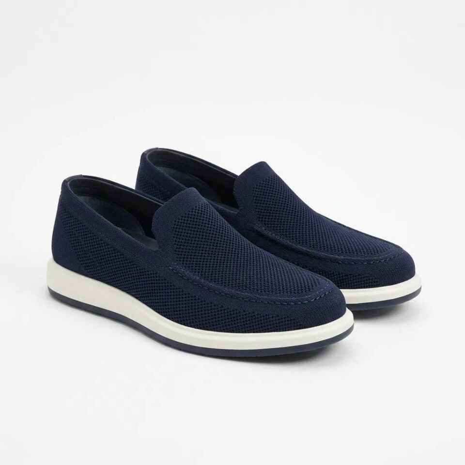 64805 Erkek Loafer Lacivert - 39