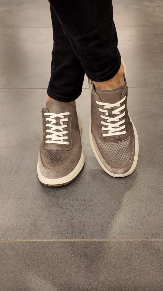 2408 Hakiki Deri Erkek Ayakkabı Taupe - 40