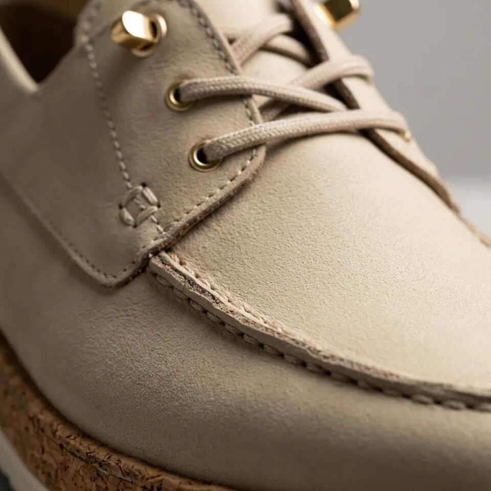 59348 Hakiki Deri Kadın Ayakkabı Gri - 40